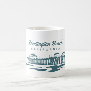 Huntington Beach Pier, Californië - Aangepast ont Koffiemok