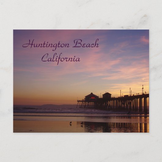 Huntington Beach Pier, Californië Briefkaart (Voorkant)
