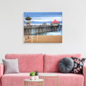 Huntington Beach Pier, Californië Canvas Afdruk (Insitu (Woonkamer))
