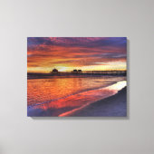 Huntington Beach Pier, Californië Canvas Afdruk (Voorkant)