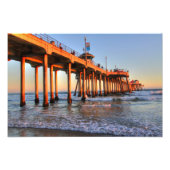 Huntington Beach Pier Foto Afdruk (Voorkant)