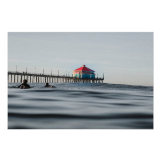Huntington Beach Pier Fotografie Surfer Foto Perfect Poster