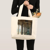 , Huntington Beach Pier Grote Tote Bag (Voorkant (product))