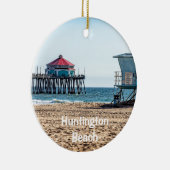 Huntington Beach Pier Holiday Ornament (Rechts)