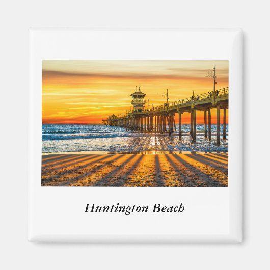 Huntington Beach Pier Magnet (Voorkant)