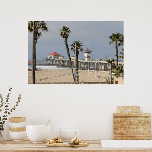 HUNTINGTON BEACH PIER POSTER (Keuken)