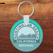 Huntington Beach Pier Sleutelhanger (Voorkant)