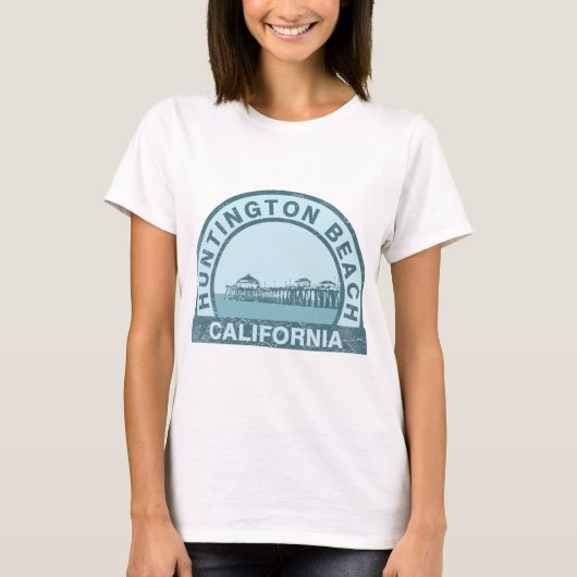 Huntington Beach Pier T-shirt (Voorkant)