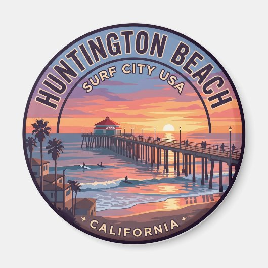 Huntington Beach Pier VS Magneet (Voorkant)