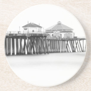 Huntington Beach Pier Zandsteen Onderzetter