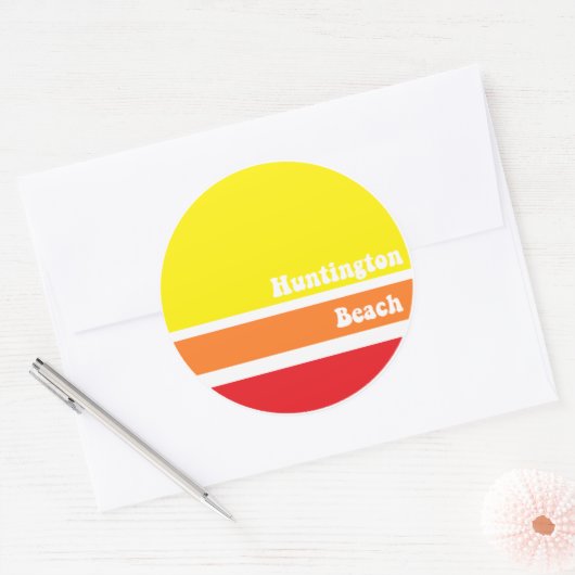 Huntington Beach retro sticker (Envelop)