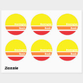 Huntington Beach retro sticker (Vel)