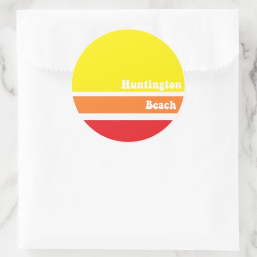 Huntington Beach retro sticker (Tas)