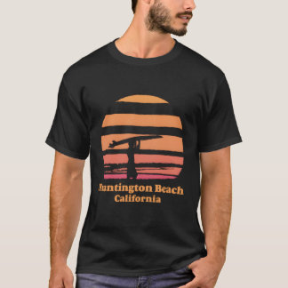Huntington Beach Retro Surven  Surfen Zon 70 T-shirt