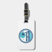 Huntington Beach, South Carolina Palmbomen Bagagelabel (Voorkant verticaal)