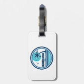 Huntington Beach, South Carolina Palmbomen Bagagelabel (Achterkant verticaal)