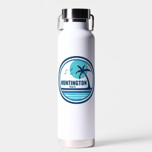 Huntington Beach South Carolina Palmboom Vogels Waterfles