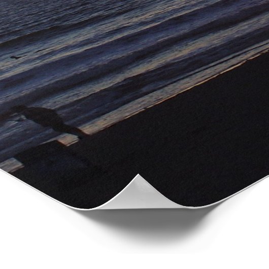 Huntington Beach Sunset Poster (Hoek)