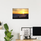 Huntington Beach Sunset Poster (Thuiskantoor)