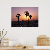 Huntington Beach Sunset Poster (Keuken)