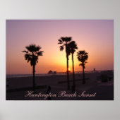 Huntington Beach Sunset Poster (Voorkant)
