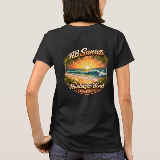 Huntington Beach Sunset T-shirt (Achterkant)