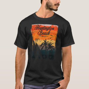 Huntington Beach Surf City California Dist T-shirt