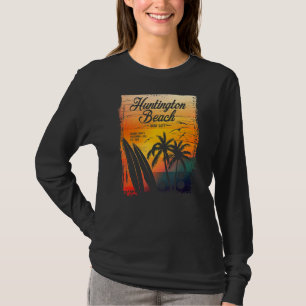 Huntington Beach Surf City California  Dist T-shirt