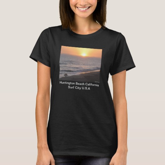 Huntington Beach "Surf City" T-shirt (Voorkant)