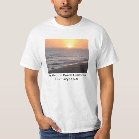 Huntington Beach "Surf City U.S.A" T-shirt (Voorkant)
