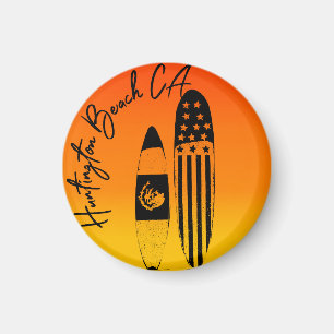 Huntington Beach Surfboards en Zonsondergangen Magneet