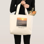 Huntington Beach "Surfersstad" Grote Tote Bag (Voorkant (product))
