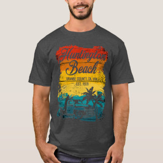 Huntington Beach Surfing Life Oranje graaf T-shirt
