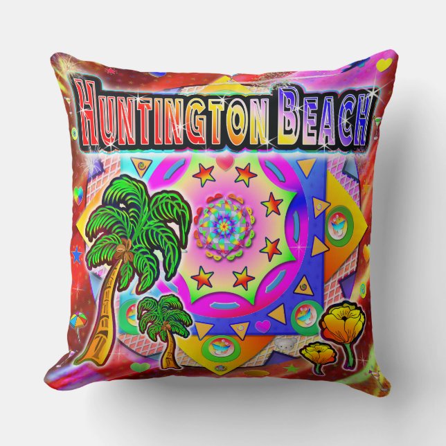 Huntington Beach Tropical Friends Pillow Kussen