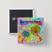 Huntington Beach Vacation Target Button (Voorkant /achterkant)