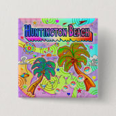 Huntington Beach Vacation Target Button (Voorkant)
