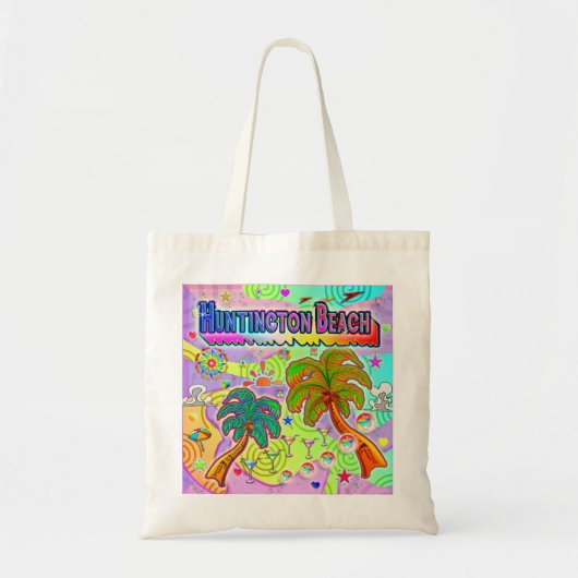 Huntington Beach Vakantie Target Tote Tas (Voorkant)