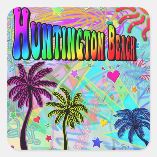 Huntington Beach Vivid Romance Sticker (Voorkant)