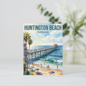 Huntington Beach VS Briefkaart (Staand voorkant)