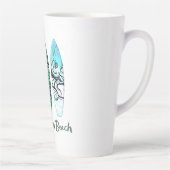 Huntington Beach Watercolor Surfboards Latte Mok (Rechts)