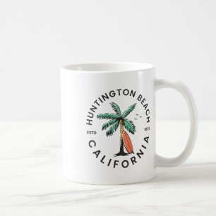 Huntington Californië Strand Surfen Zomer Vakantie Koffiemok