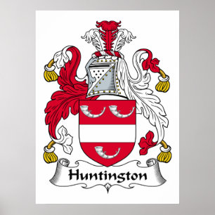 Huntington Family Crest Poster