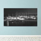 Huntington Harbor, New York Canvas Afdruk (Insitu (Houten vloer))