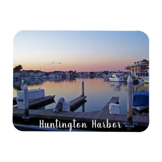 Huntington Harbour Sunset Magneet (Horizontaal)