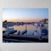 Huntington Harbour Sunset Poster (Voorkant)