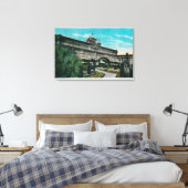 Huntington Hotel en GroundsPasadena, CA Canvas Afdruk (Insitu (Slaapkamer))