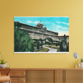 Huntington Hotel en GroundsPasadena, CA Canvas Afdruk (Insitu (Woonkamer))