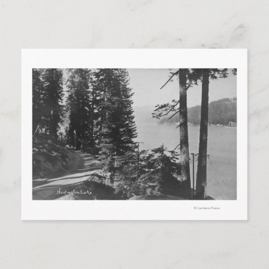 Huntington Lake, Californië-Uitzicht van Road Briefkaart (Voorkant)