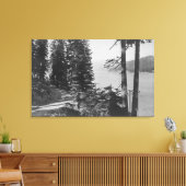 Huntington Lake, Californië-Uitzicht van Road Canvas Afdruk (Insitu (Woonkamer))