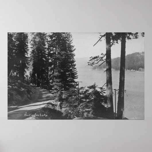 Huntington Lake, Californië-Uitzicht van Road Poster (Voorkant)